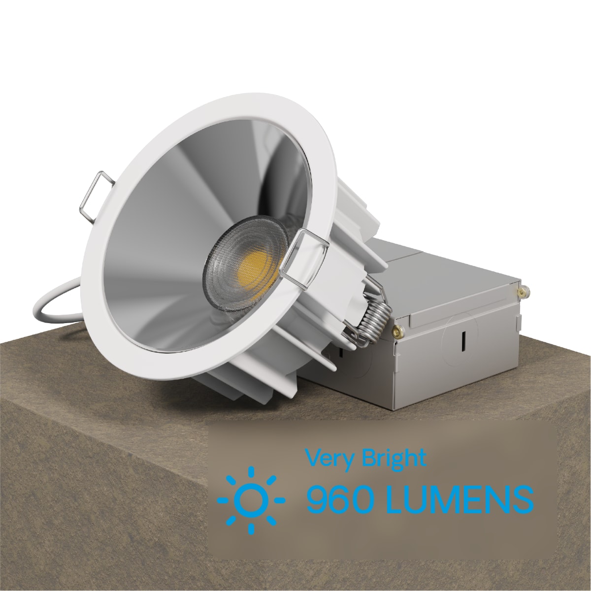 36 Deg Angle 4 Inch 5CCT Selectable White New Construction 12 Watt 960LM 0-10V Dimmable LED Light 120-277V (6 Pack) thumbnail 3