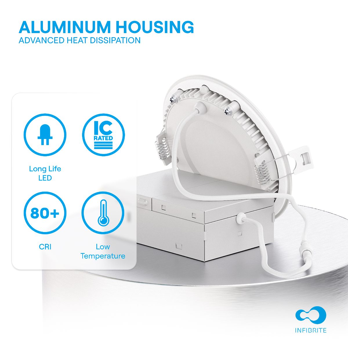4 Inch WiFi Smart Ultra-Thin LED Recessed Ceiling Light 9W 810LM Dimmable with Junction Box, Easy Install, App & Voice Control, Alexa/Google Compatible, FCC, ETL, Energy Star, Wet Rated (6 P thumbnail 4