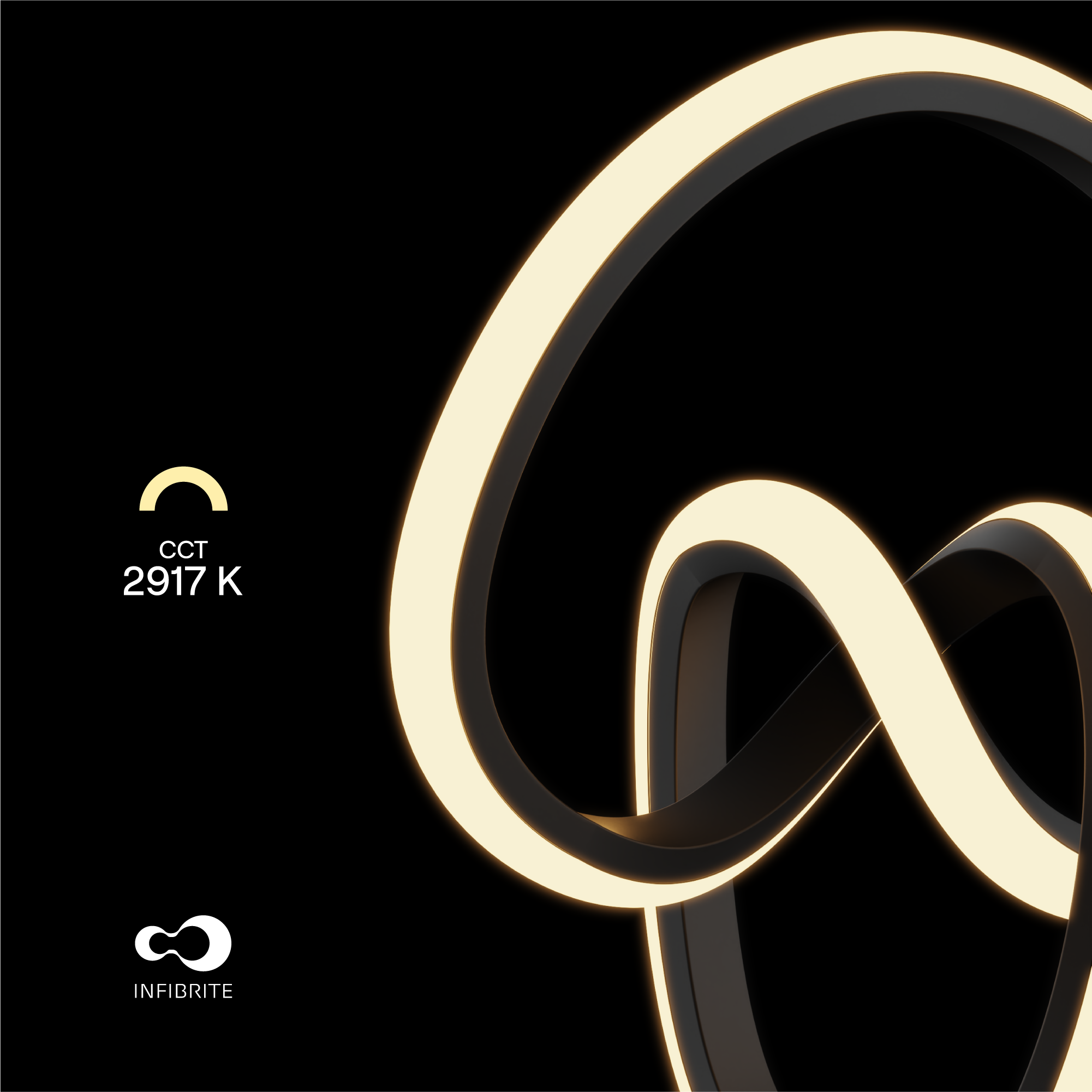 Abstract Art 12W LED Table Lamp 11 in. - 3000K Warm Light- Abstract Design in Matte Black