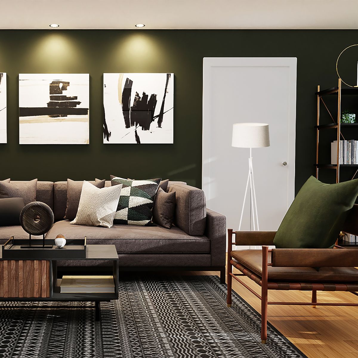 Sleek Crossed Legs 66 in. Floor Lamp with Fabric Shade - E26 Bulb Friendly- Elegant Illumination thumbnail 4