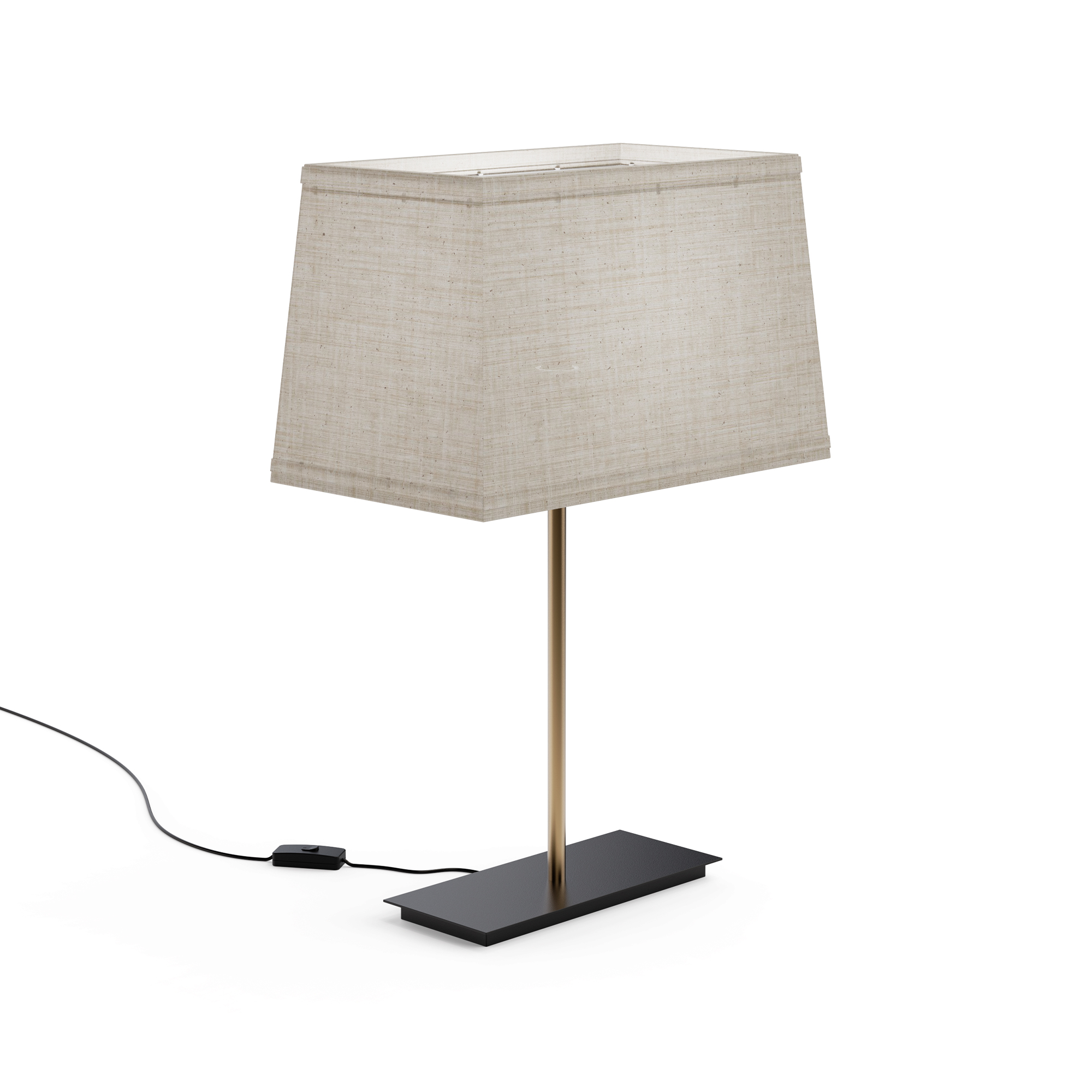 Classic Square Table Lamp with Textured Shade - 24 in. - E26 Bulb Compatible - Timeless Appeal