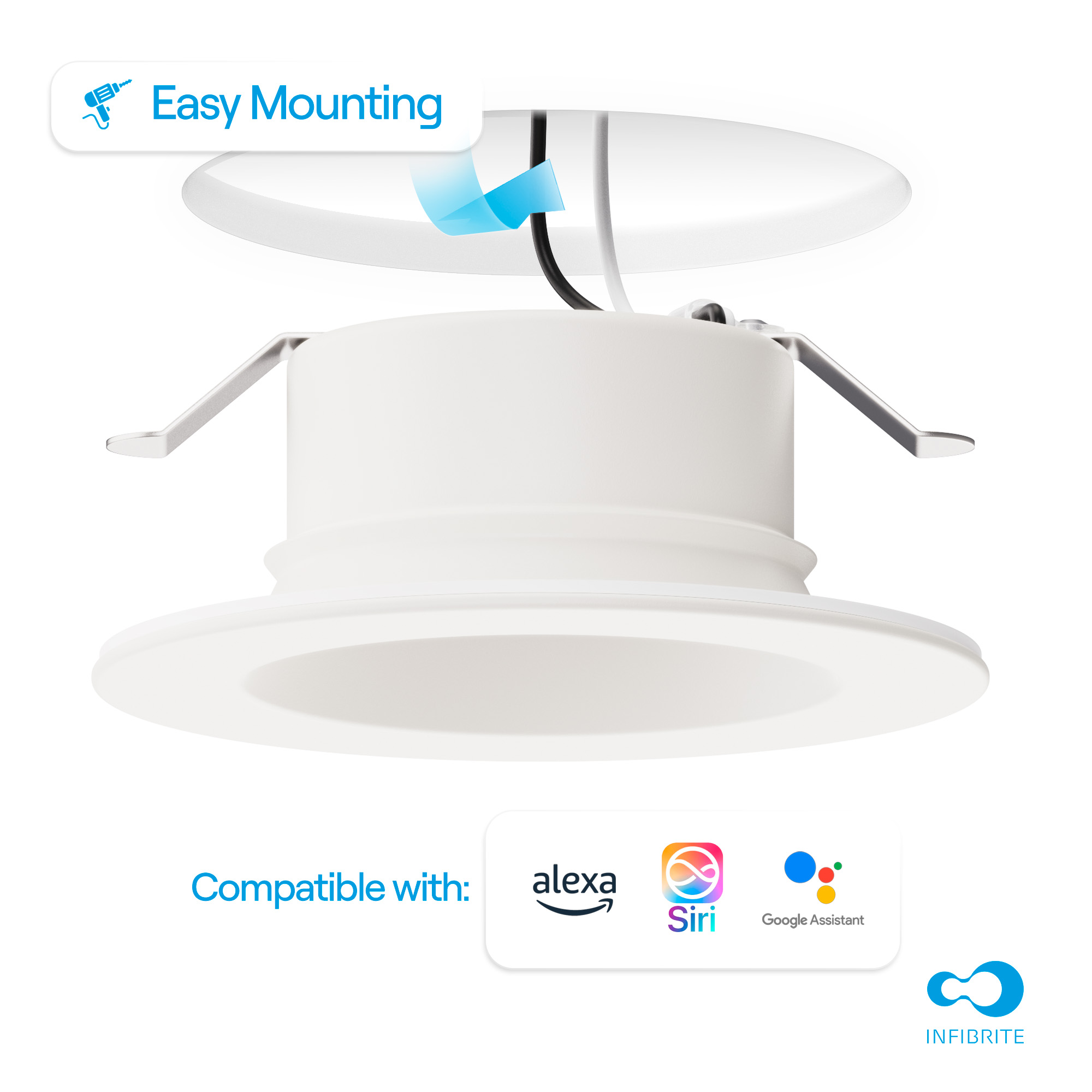 4 Inch 4000K Recessed Retrofit LED, Dimmable, Wet Rated, Ceiling Light Kit (Includes E26 Connector), Cool White, 9W, 750LM, Sleek Series thumbnail 6