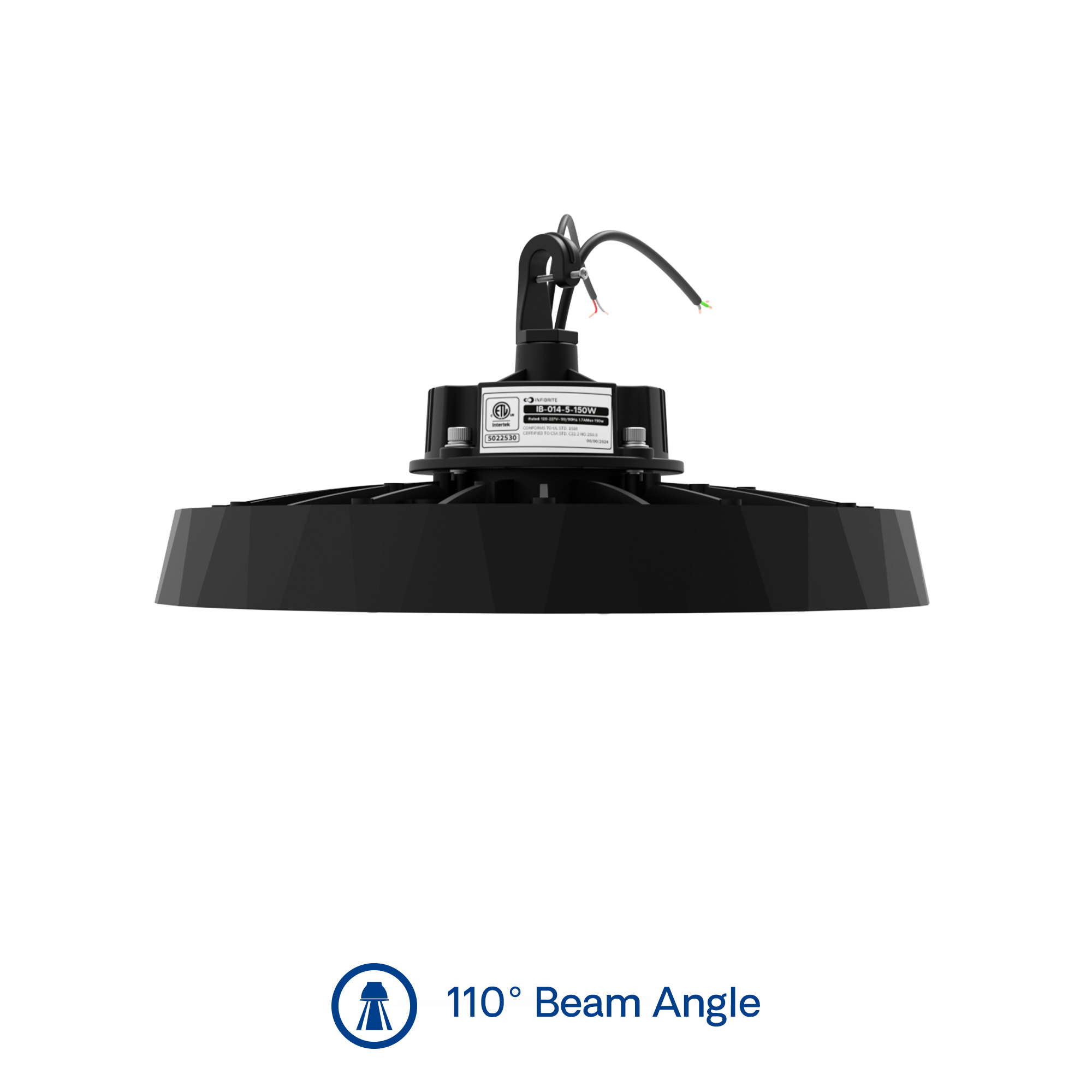 UFO LED High Bay Light, 150W 24,000LM, 5000K Daylight, 0-10V Dimmable, ETL Listed