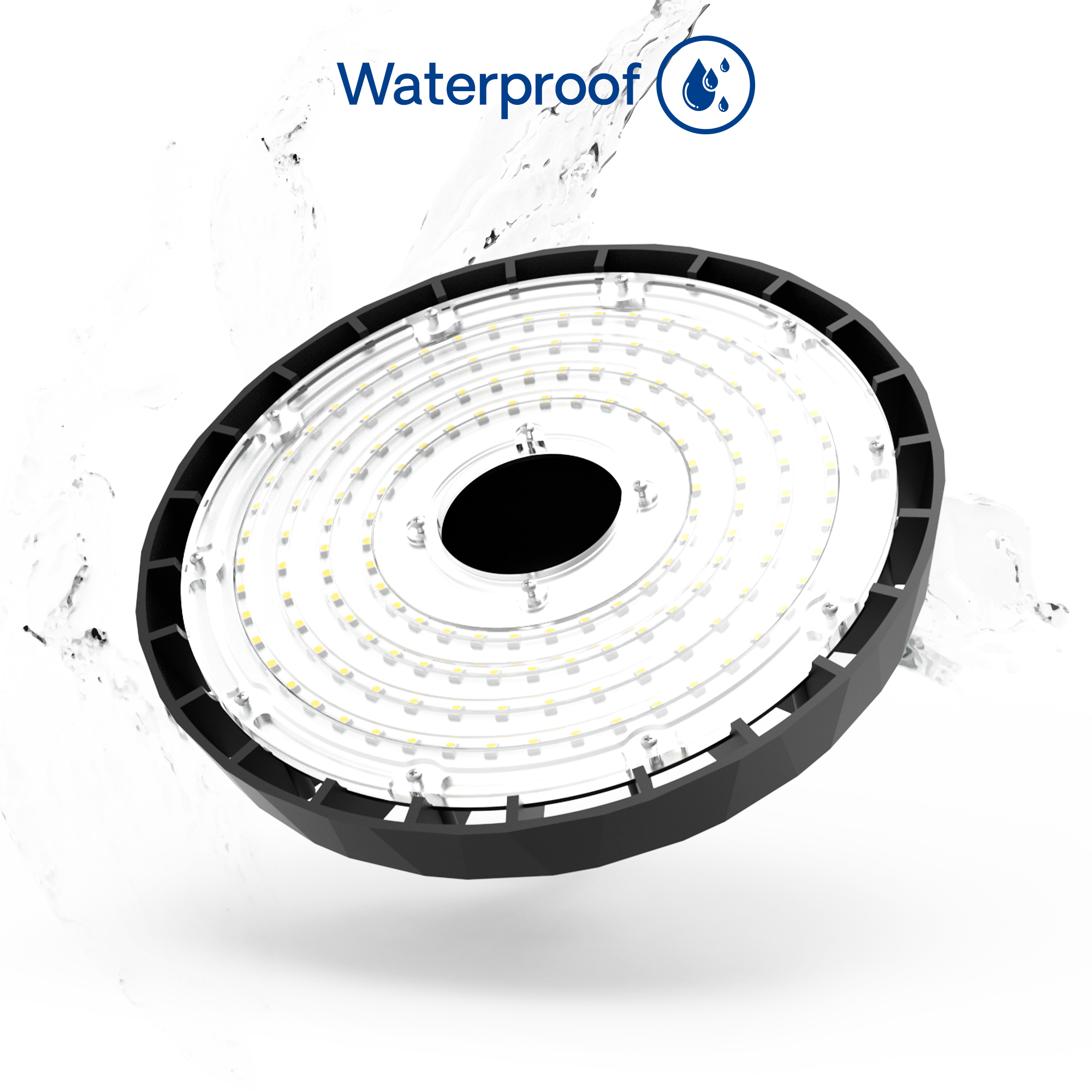 UFO LED High Bay Light, 320W 51,200LM, 5000K Daylight, 0-10V Dimmable, ETL Listed