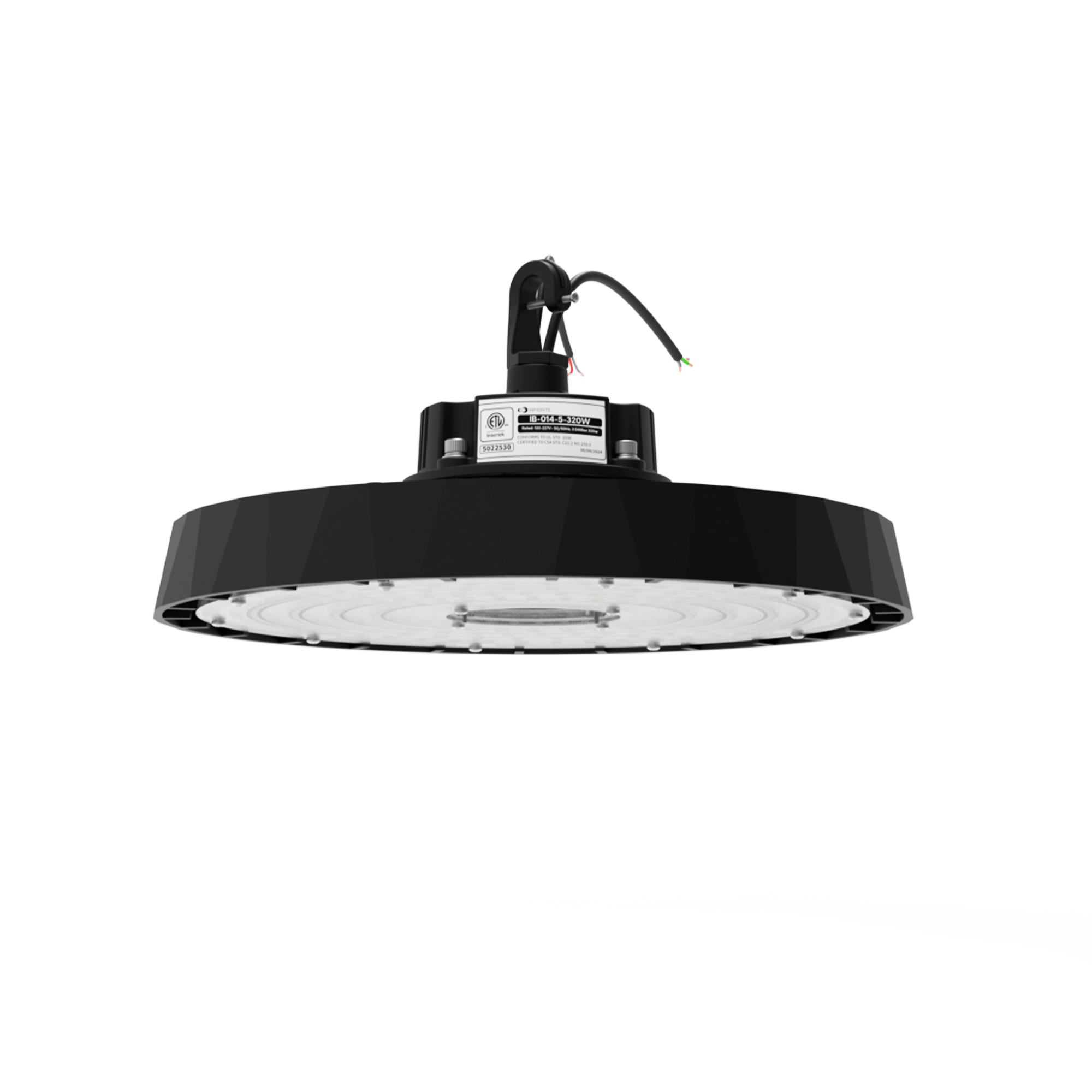 UFO LED High Bay Light, 320W 51,200LM, 5000K Daylight, 0-10V Dimmable, ETL Listed