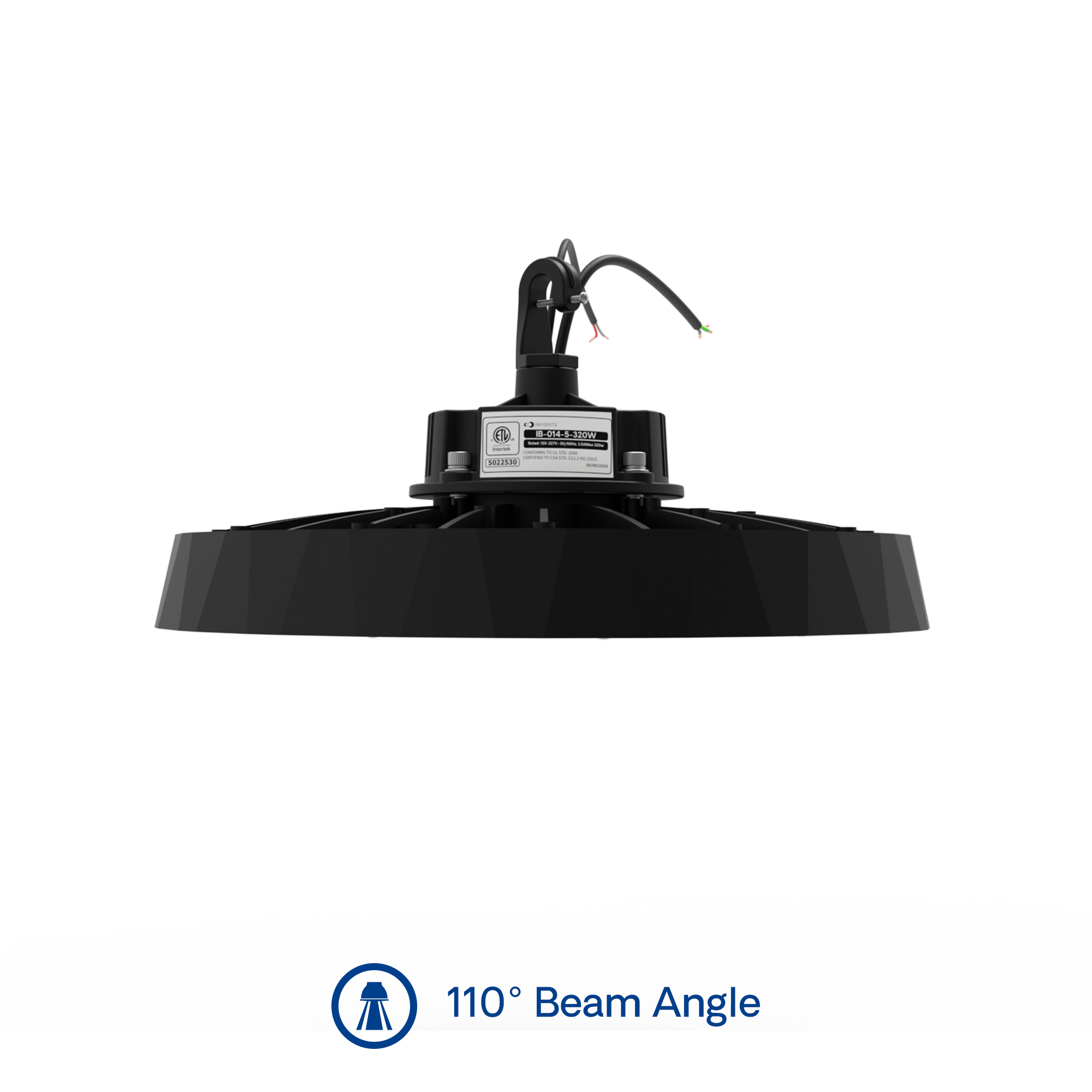 UFO LED High Bay Light, 320W 51,200LM, 5000K Daylight, 0-10V Dimmable, ETL Listed thumbnail 4