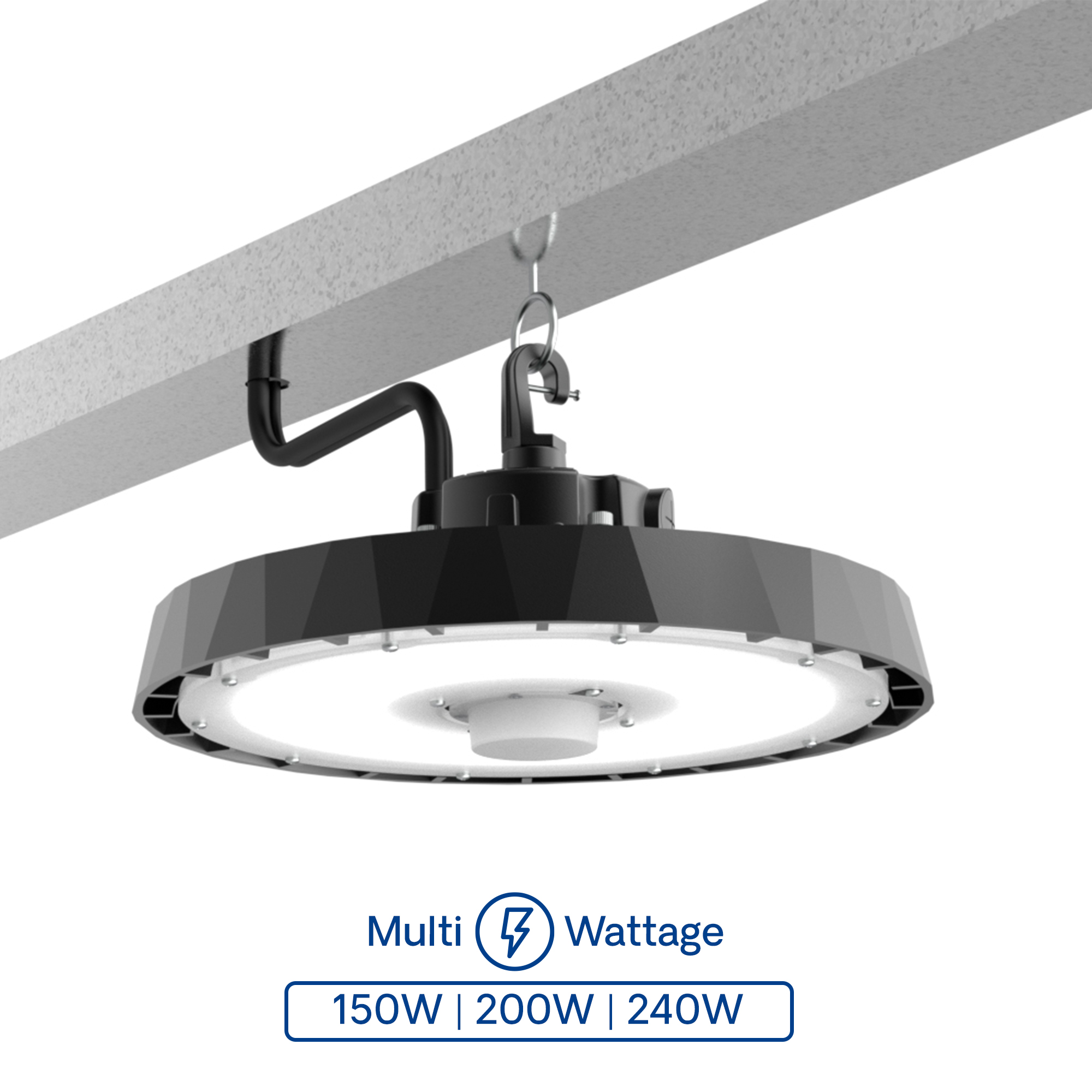 UFO LED High Bay Light, 150/200/240W 40,000LM, 5000K Daylight, 0-10V Dimmable, ETL Listed