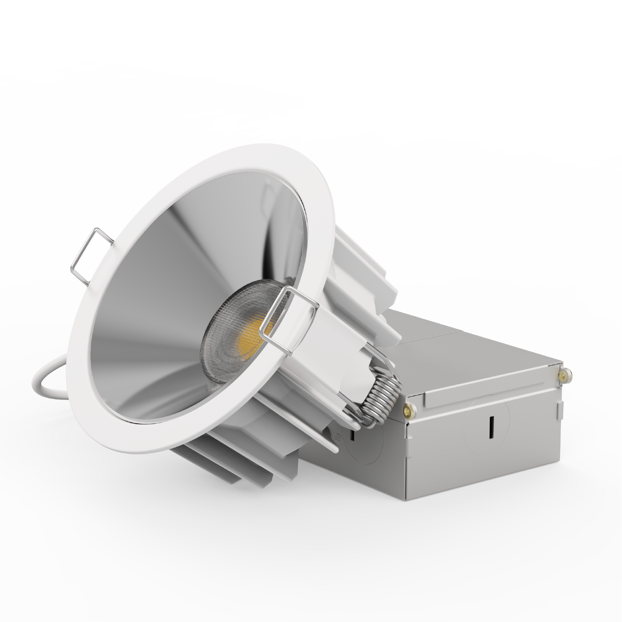 36 Deg Angle 4 Inch 5CCT Selectable White New Construction 12 Watt 960LM Triac Dimmable LED Light (6 Pack)