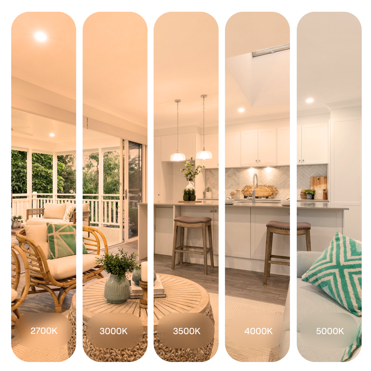 50 Deg Angle 4 Inch 5CCT Selectable White New Construction 12 Watt 960LM Triac Dimmable LED Light