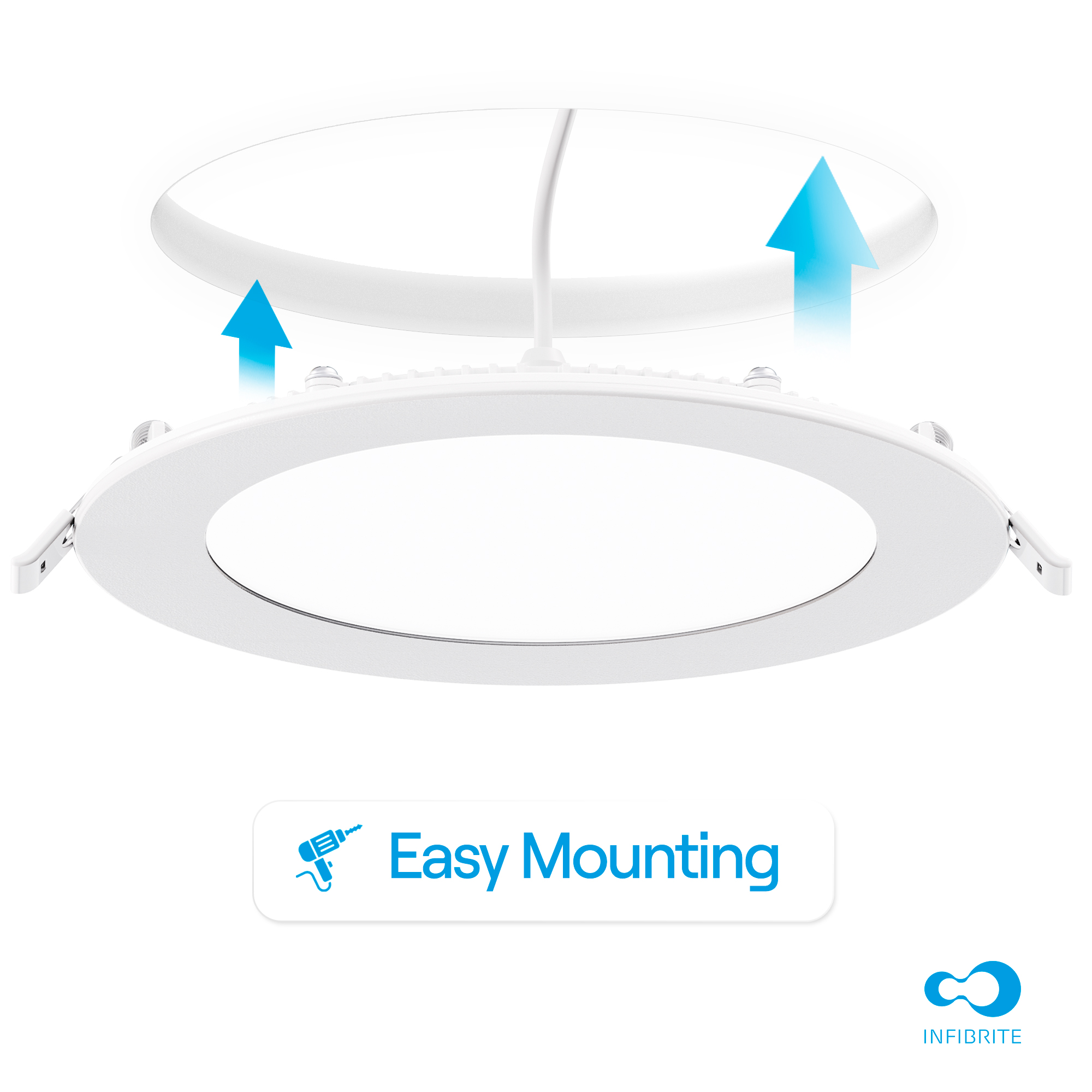 6 Inch 5CCT Selectable White New Construction 12 Watt 1200LM 0-10V Dimmable LED Light 120-277V thumbnail 6
