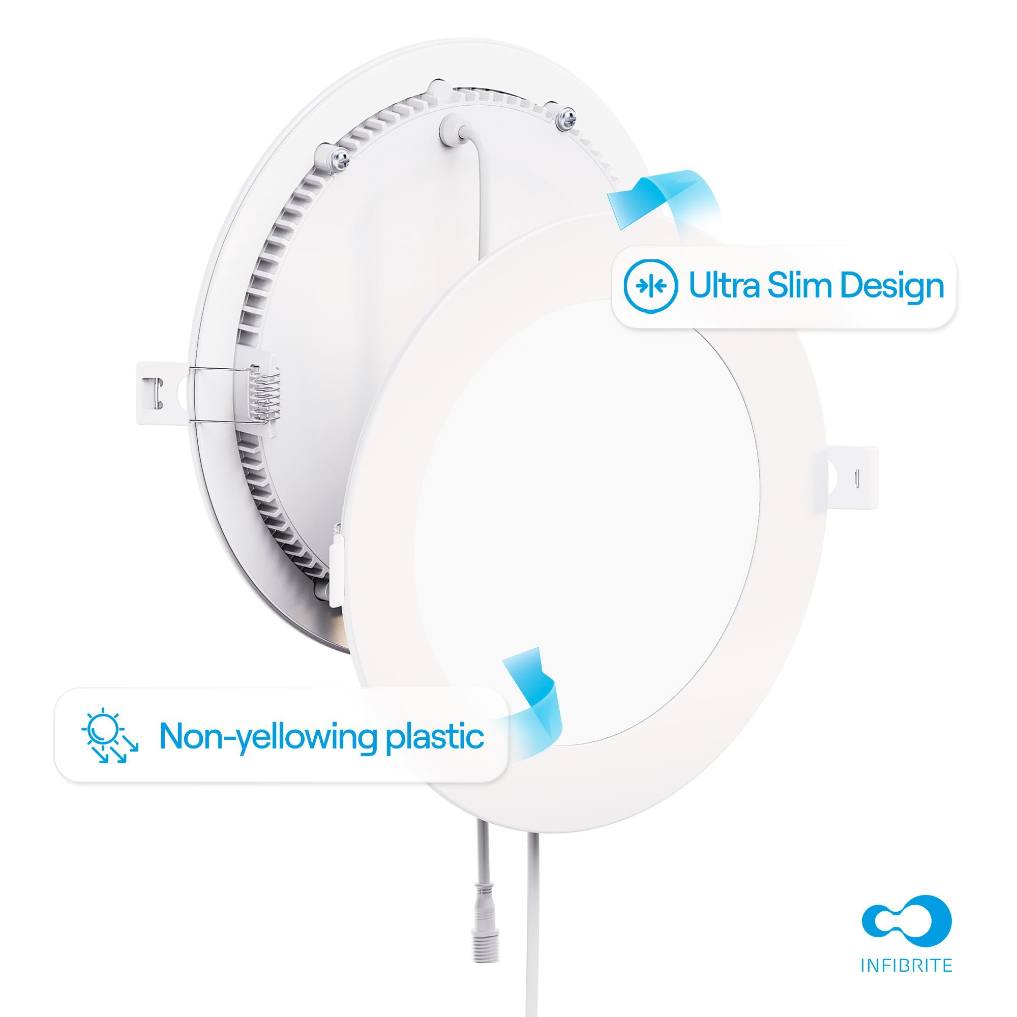 6 Inch 5CCT Selectable White New Construction 12 Watt 1200LM 0-10V Dimmable LED Light 120-277V thumbnail 7