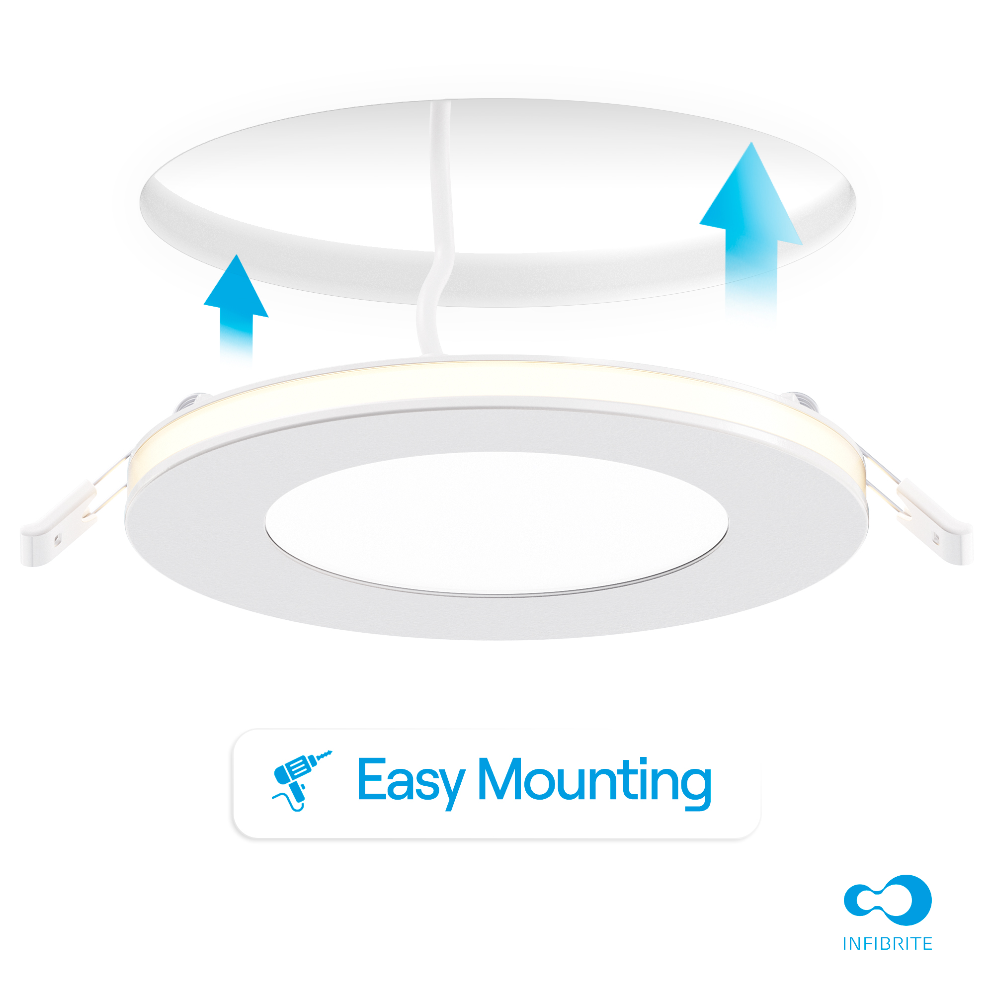 4 In Slim Recessed LED Downlight with Night Light 5CCT Selectable White New Construction 9 Watt 750LM Triac Dimmable thumbnail 8