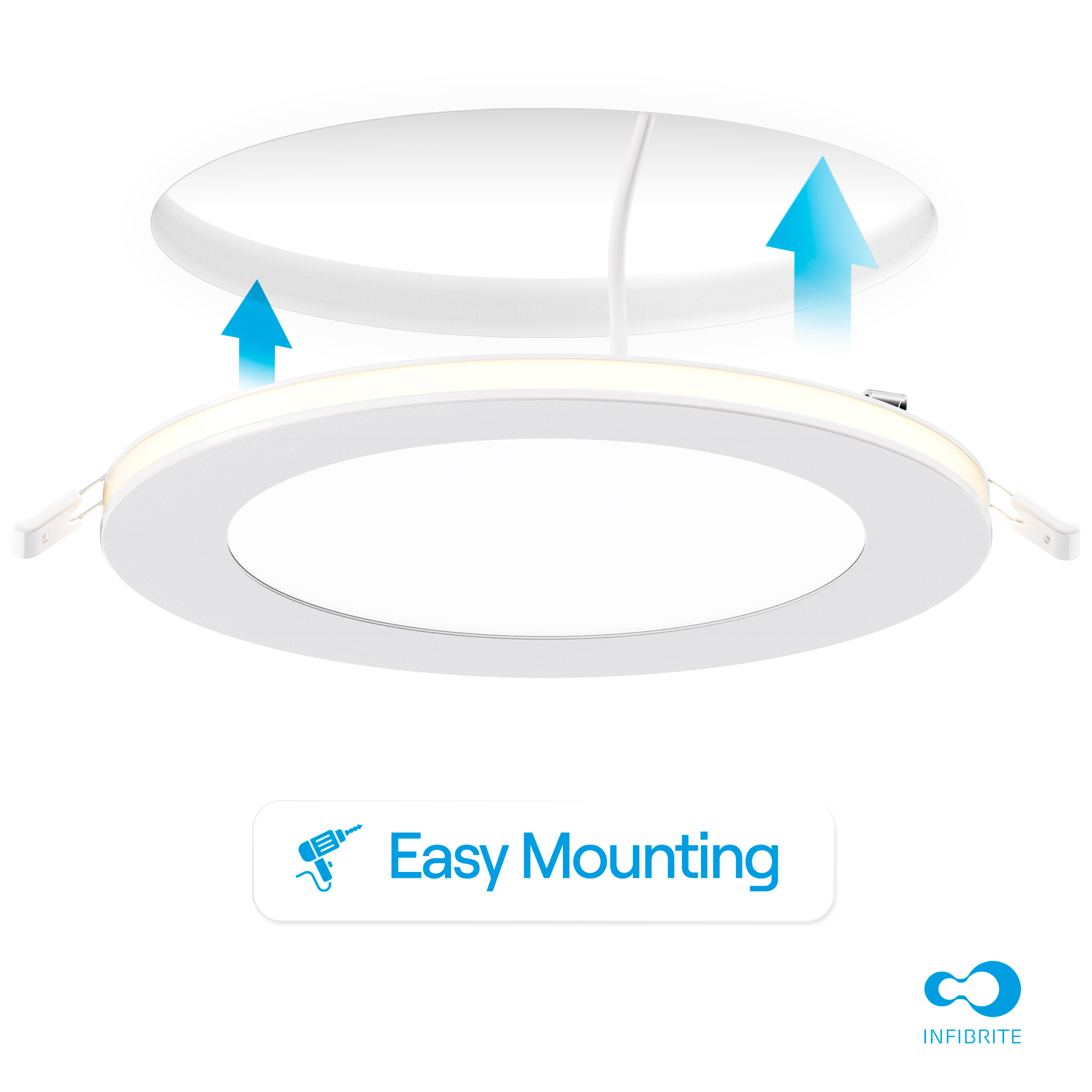 6 In Slim Recessed LED Downlight with Night Light 5CCT Selectable White New Construction 12 Watt 1050LM Triac Dimmable thumbnail 7