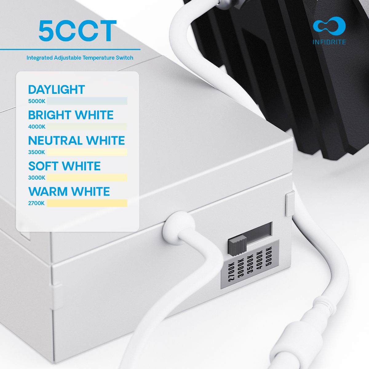 6 Inch Baffle Trim LED Downlight, 12W 1,200LM, 5CCT Selectable, White Trim, Wet Rated, Triac Dimmable, ETL, FCC, Energy Star, (12 Pack)