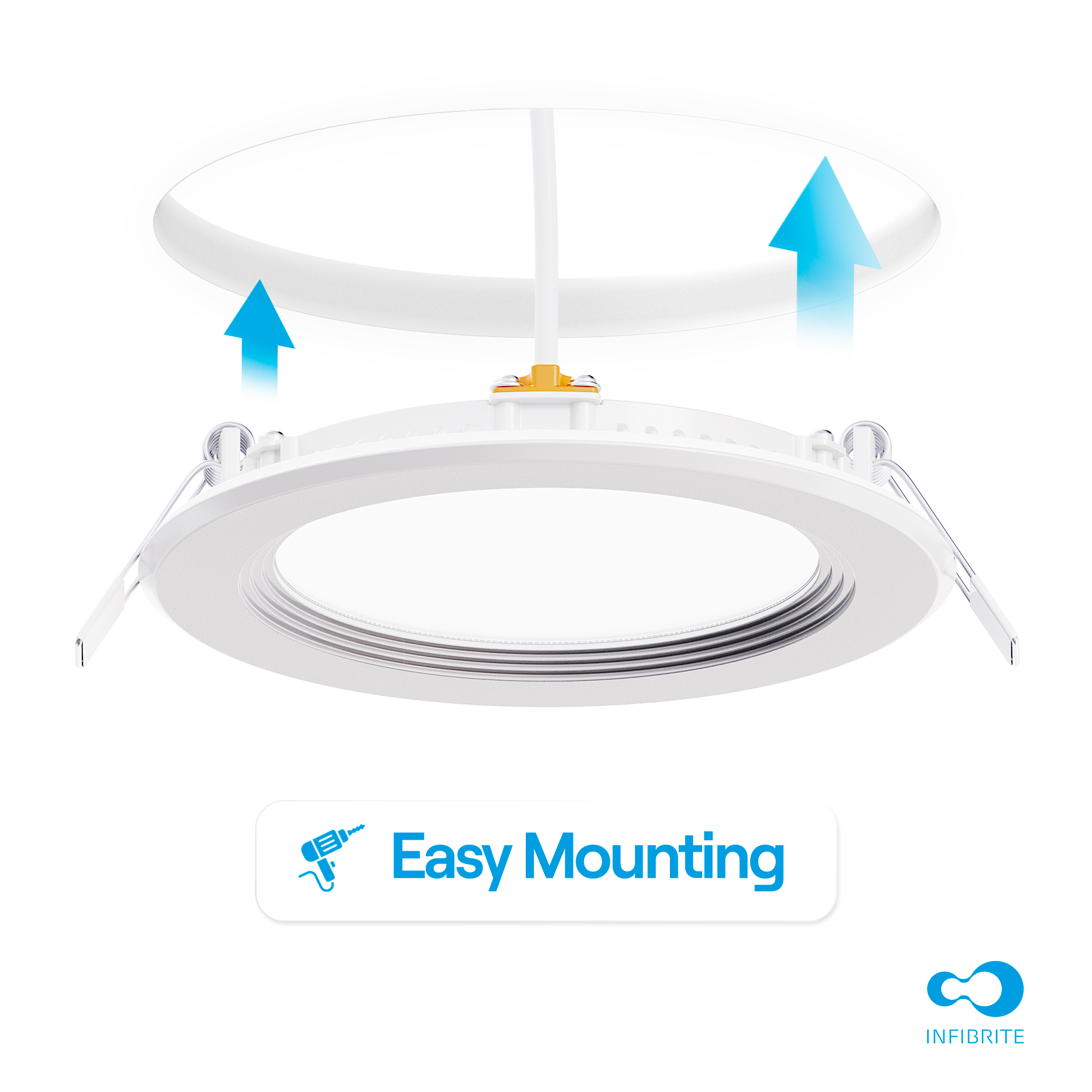 4 Inch Ultra-Thin Recessed LED Downlight, 9W 750LM, 5000K Daylight, White Trim, Baffle Trim, Wet Rated, Triac Dimmable, ETL, FCC, Energy Star, (24 Pack) thumbnail 7