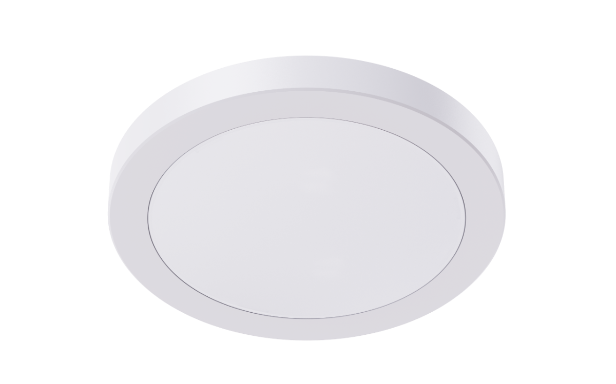 Surface Mount LED Ceiling Light, 15W 1,200LM, 5CCT Selectable, Wet Rated, Triac Dimmable, ETL, FCC, Energy Star