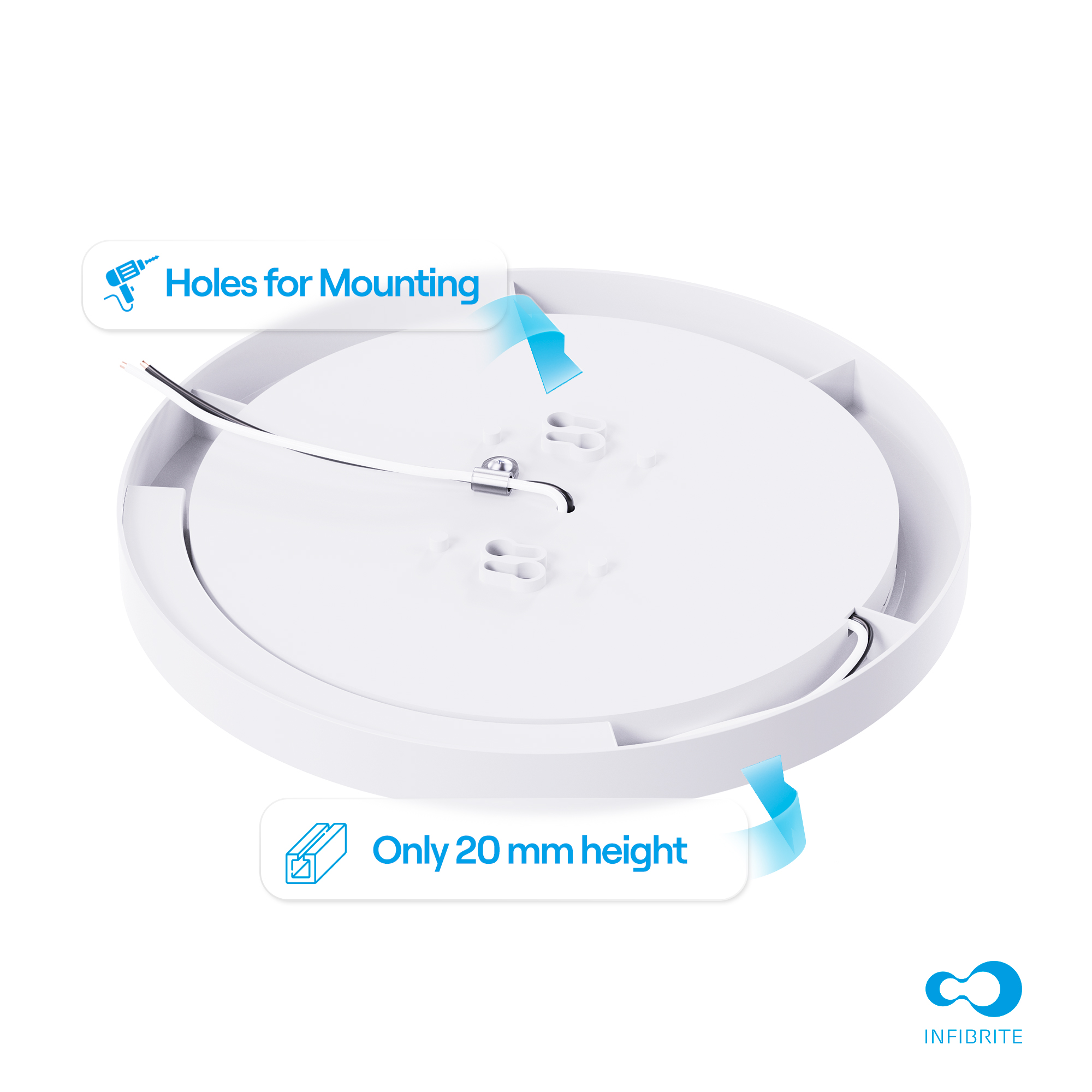 Surface Mount LED Ceiling Light, 18W 1,440LM, 5CCT Selectable, Wet Rated, Triac Dimmable, ETL, FCC, Energy Star thumbnail 7