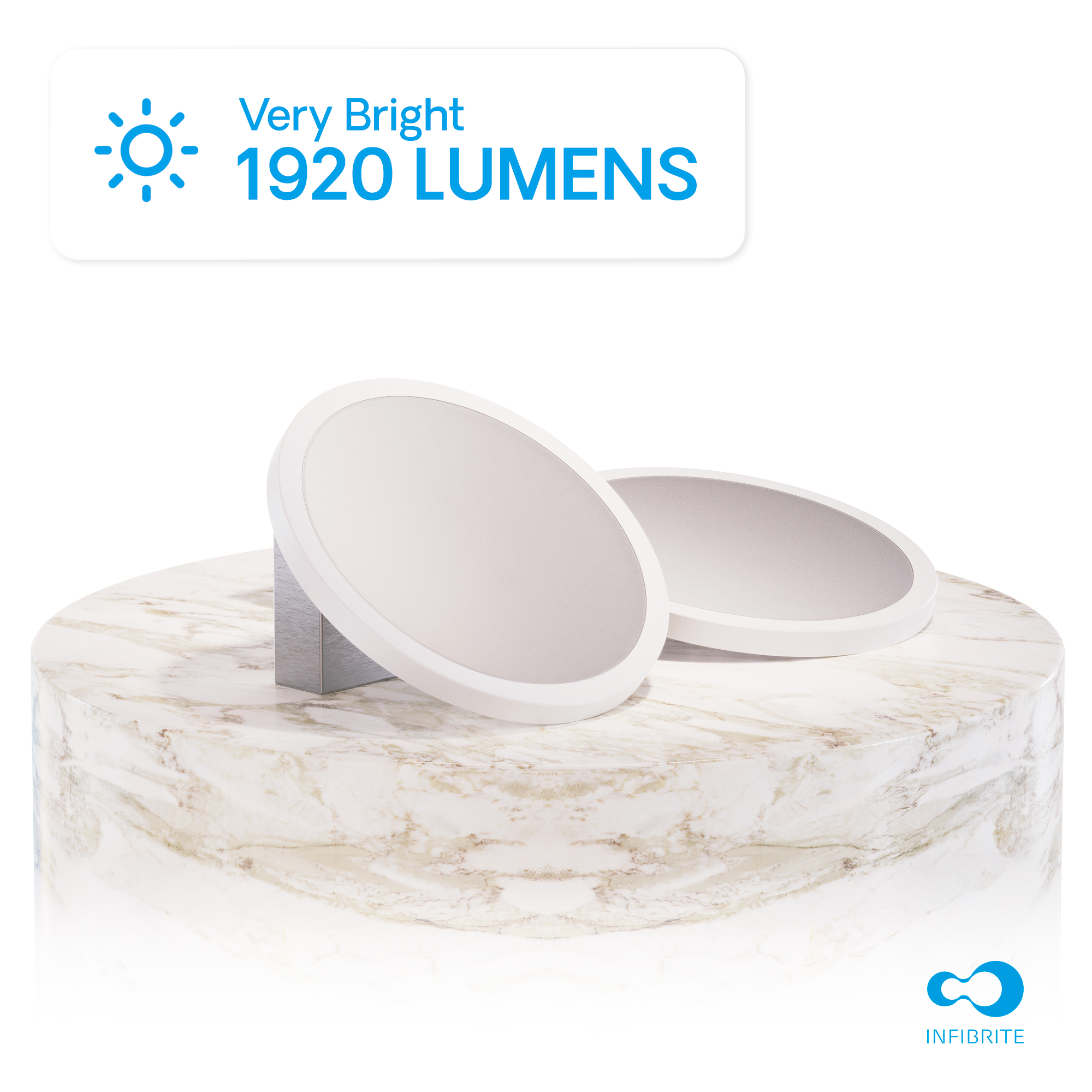 Surface Mount LED Ceiling Light, 24W 1,920LM, 5CCT Selectable, Wet Rated, Triac Dimmable, ETL, FCC, Energy Star