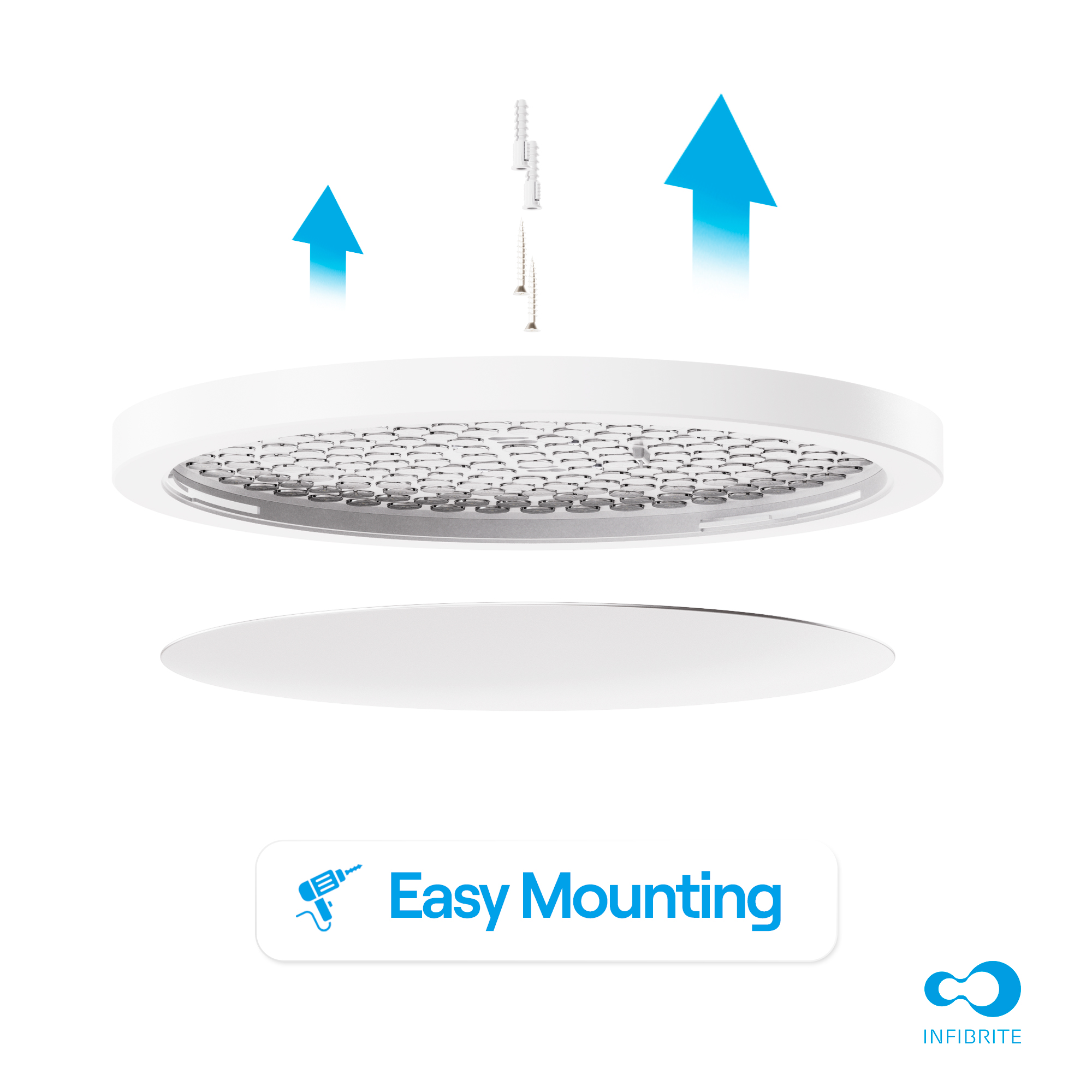 Surface Mount LED Ceiling Light, 24W 1,920LM, 5CCT Selectable, Wet Rated, Triac Dimmable, ETL, FCC, Energy Star thumbnail 6