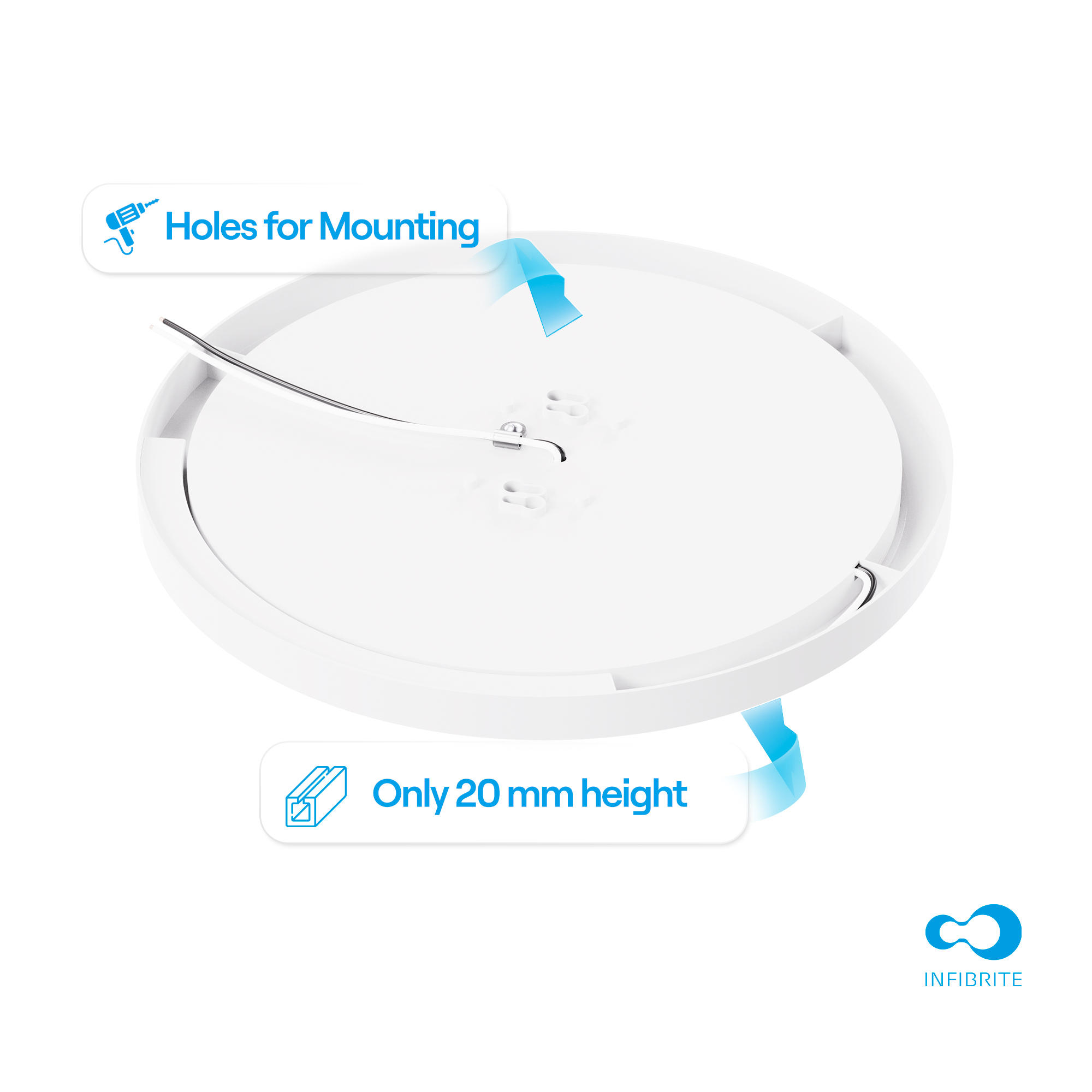 Surface Mount LED Ceiling Light, 24W 1,920LM, 5CCT Selectable, Wet Rated, Triac Dimmable, ETL, FCC, Energy Star thumbnail 7