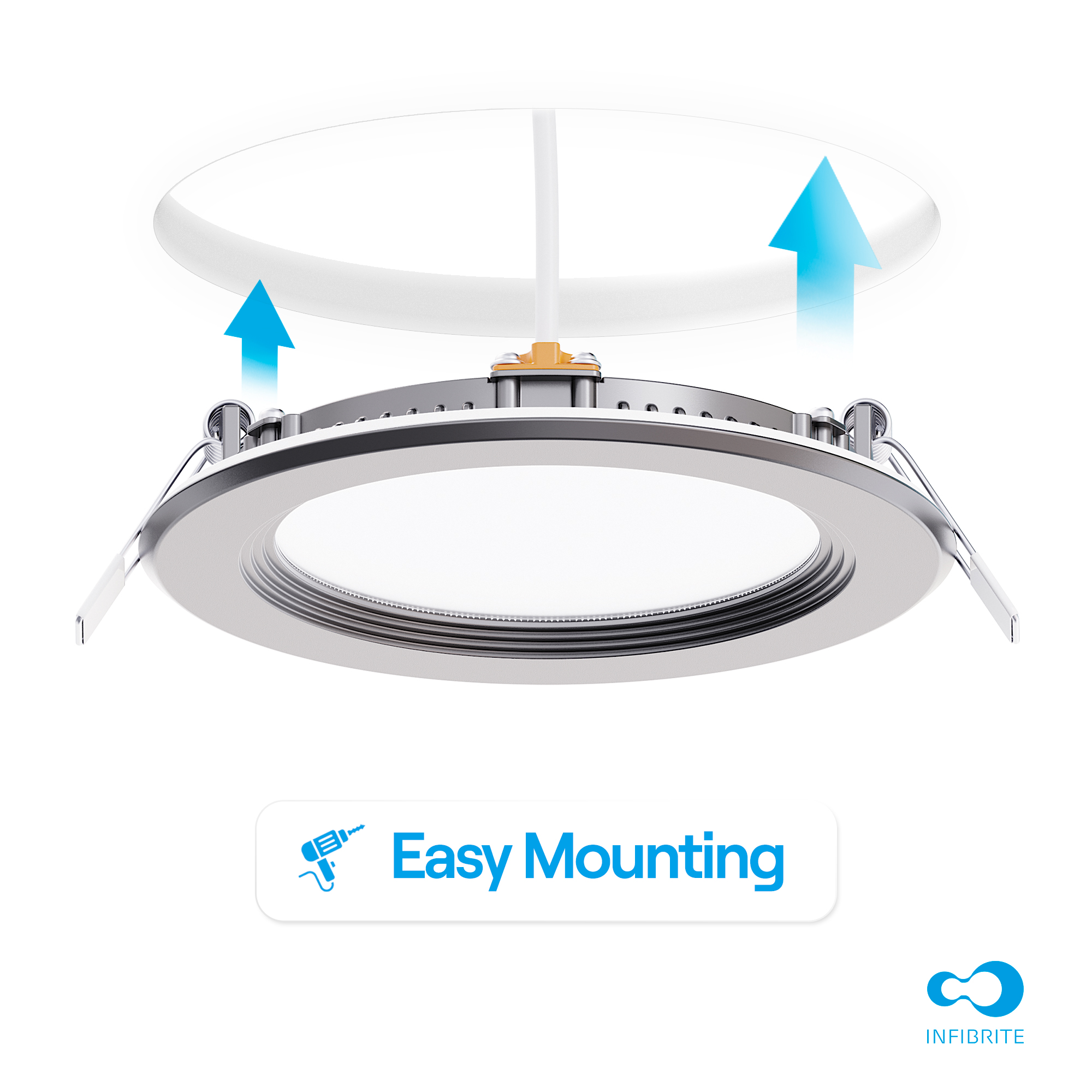 4 Inch Ultra-Thin Recessed LED Downlight, 9W 750LM, 3000K Warm White, Black Trim, Baffle Trim, Wet Rated, Triac Dimmable, ETL, FCC, Energy Star, (6 Pack) thumbnail 7