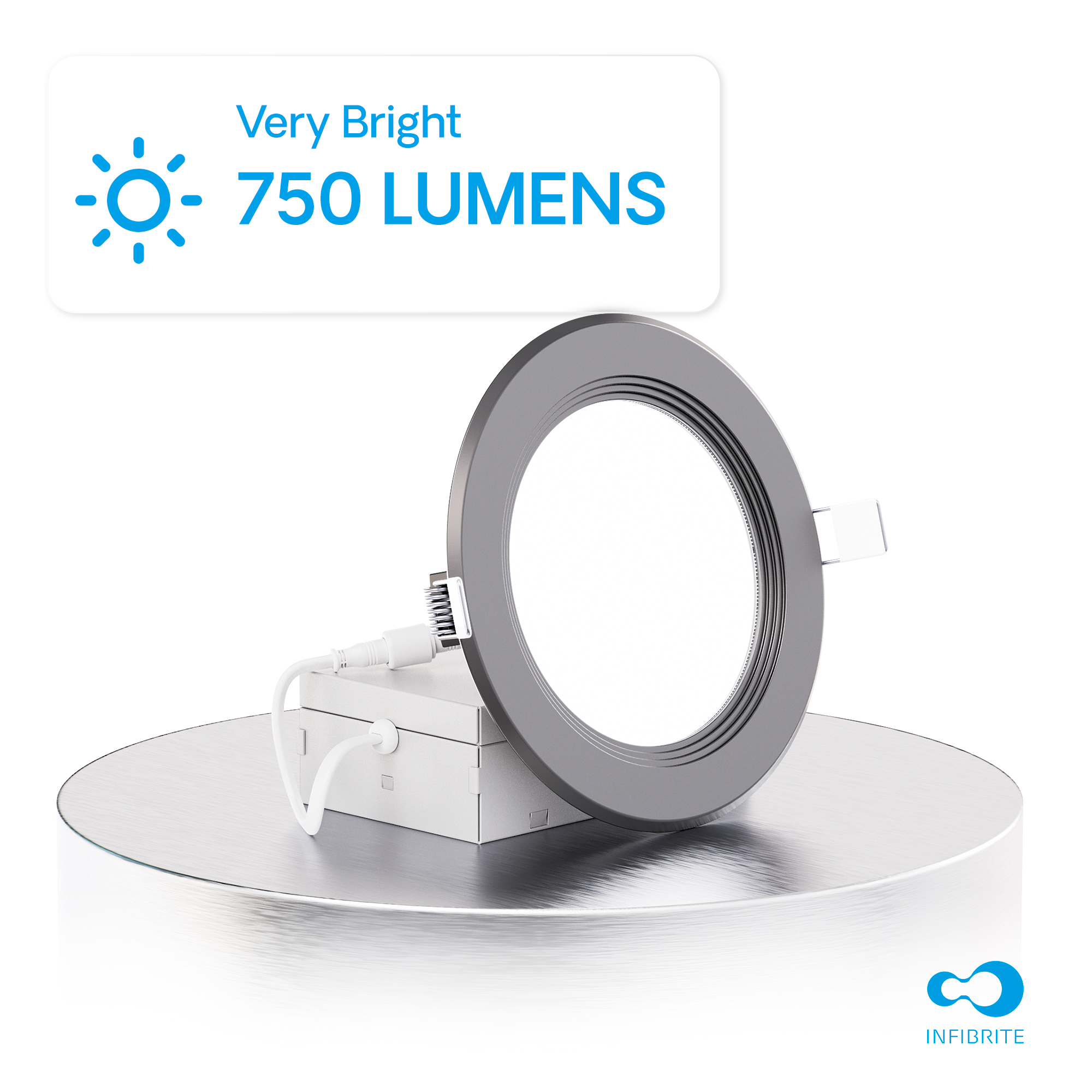 4 Inch Ultra-Thin Recessed LED Downlight, 9W 750LM, 5000K Daylight, Black Trim, Baffle Trim, Wet Rated, Triac Dimmable, ETL, FCC, Energy Star, (6 Pack)