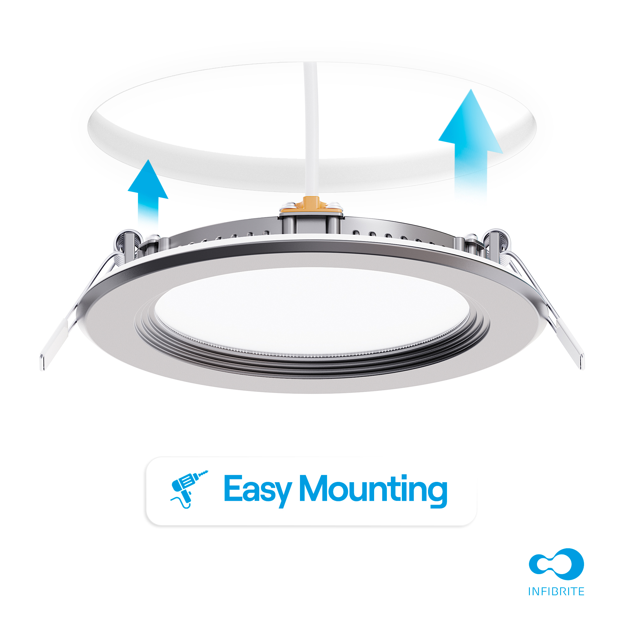 4 Inch Ultra-Thin Recessed LED Downlight, 9W 750LM, 3CCT Selectable, Black Trim, Baffle Trim, Wet Rated, Triac Dimmable, ETL, FCC, Energy Star thumbnail 6