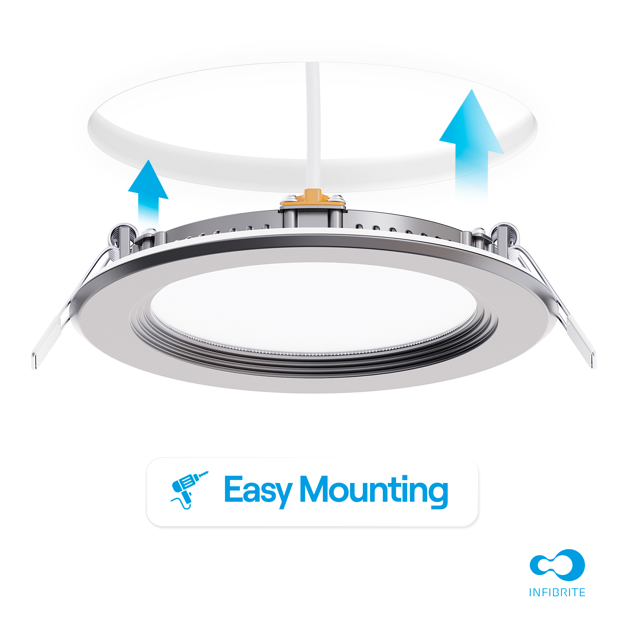 4 Inch Ultra-Thin Recessed LED Downlight, 9W 750LM, 5CCT Selectable, Black Trim, Baffle Trim, Wet Rated, Triac Dimmable, ETL, FCC, Energy Star, (24 Pack) thumbnail 7