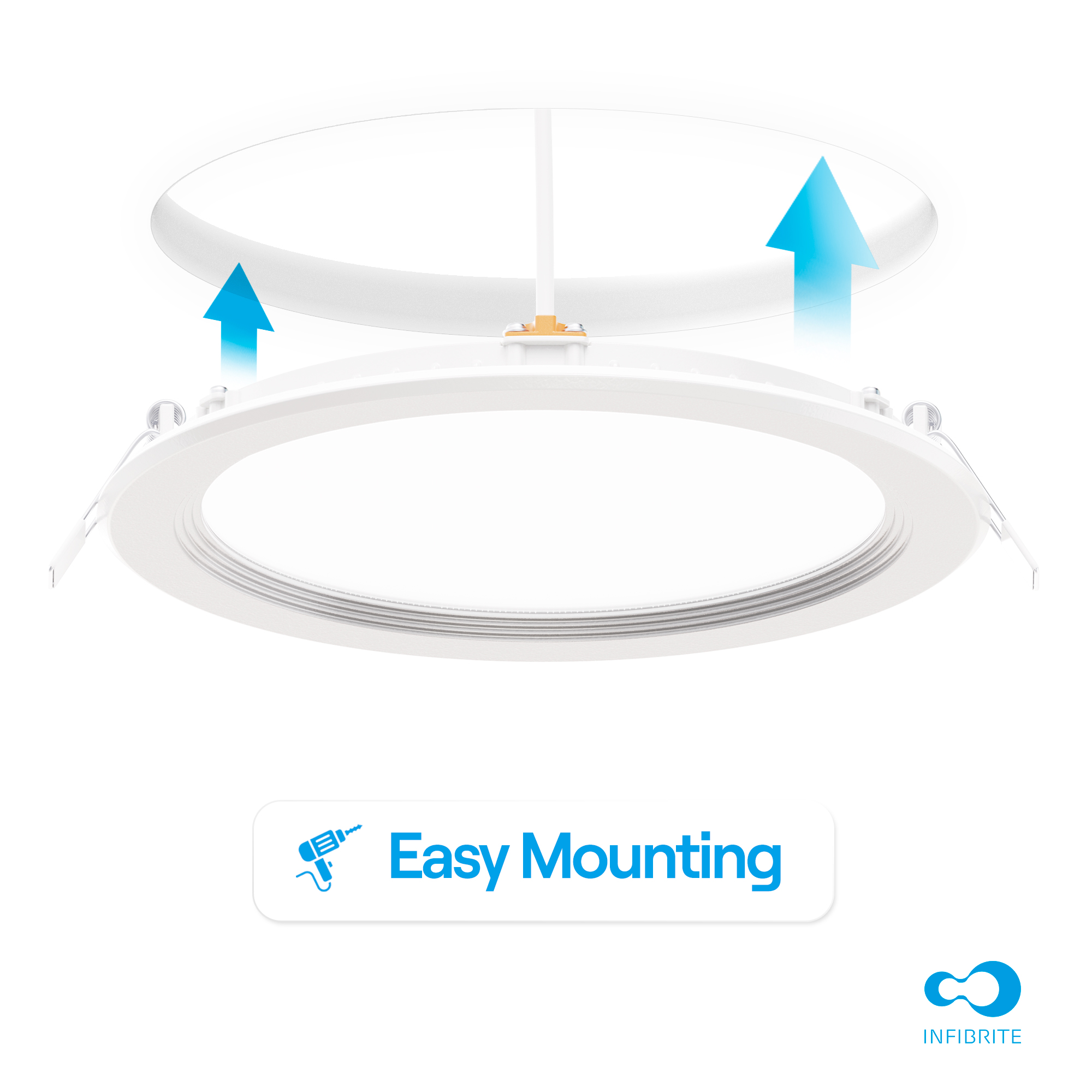 6 Inch Ultra-Thin Recessed LED Downlight, 12W 1,050LM, 3000K Warm White, White Trim, Baffle Trim, Wet Rated, Triac Dimmable, ETL, FCC, Energy Star, (6 Pack) thumbnail 7