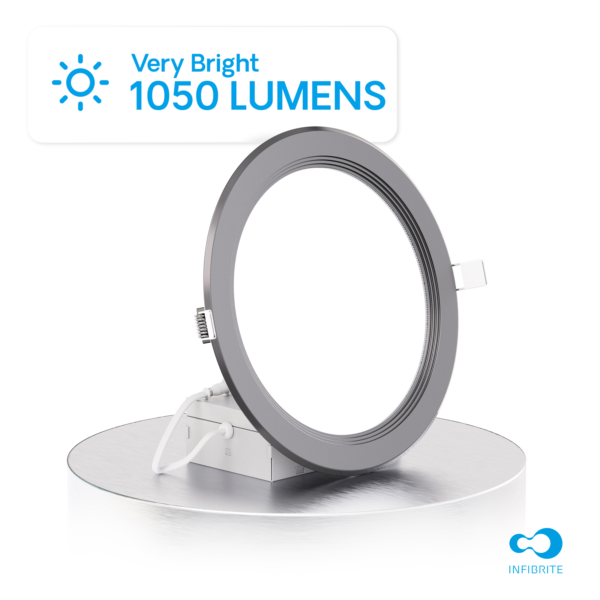 6 Inch Ultra-Thin Recessed LED Downlight, 12W 1,050LM, 2700K Soft White, Black Trim, Baffle Trim, Wet Rated, Triac Dimmable, ETL, FCC, Energy Star, (6 Pack) thumbnail 3