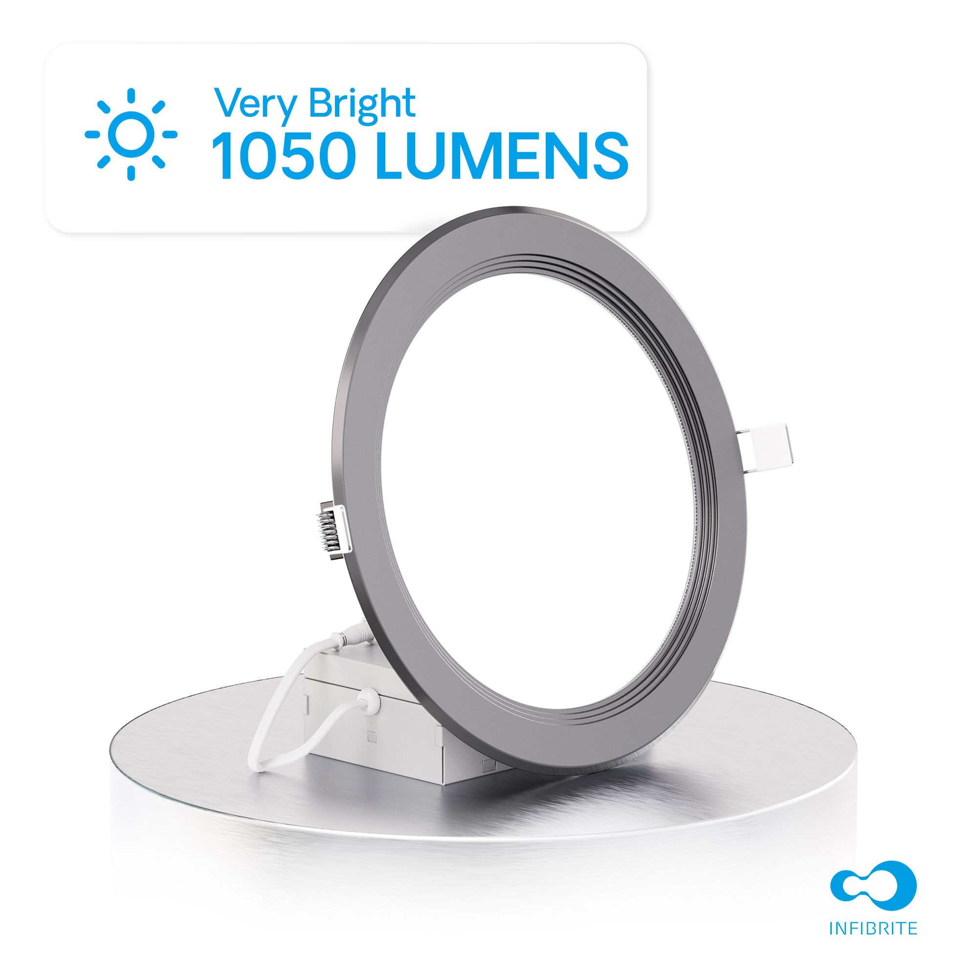 6 Inch Ultra-Thin Recessed LED Downlight, 12W 1,050LM, 5CCT Selectable, Black Trim, Baffle Trim, Wet Rated, Triac Dimmable, ETL, FCC, Energy Star, (6 Pack) thumbnail 3