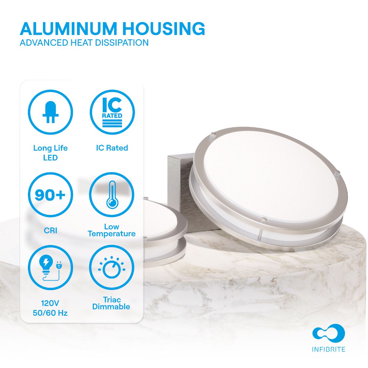 16.0W LED Recessed Downlight, 5CCT (2700K/3000K/3500K/4000K/5000K), ETL Listed