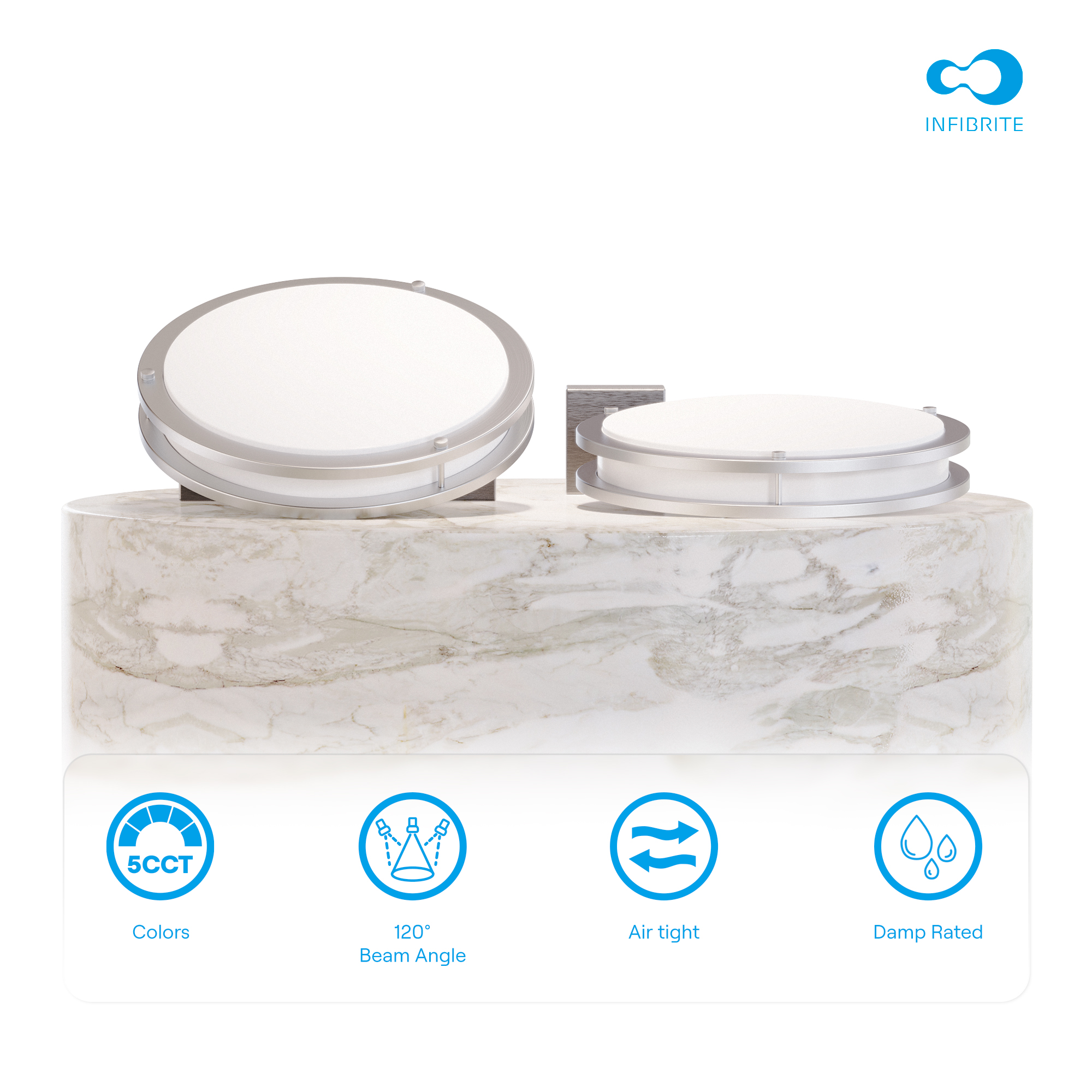 16.0W LED Recessed Downlight, 5CCT (2700K/3000K/3500K/4000K/5000K), ETL Listed thumbnail 5